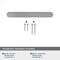 Amerock Rift 3-3/4 inch (96mm) Center-to-Center Satin Nickel Cabinet Pull, 25PK 25VMP36899G10 - alternate 4