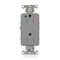 Leviton DPl HG/IG Rec 15A 125V TR Self-Gr Gry DT820-IGG - alternate 1