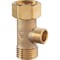 Do It Best 1/2'' FIP x 1/2'' MIP x 3/8'' OD Brass Extender Tee DIB2040LF - alternate 1