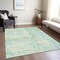 Homeroots 8' X 10' Mint Green And Blue Abstract Washable Indoor Outdoor Area Rug 609277 - alternate 6