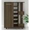 Homeroots Brown Rolling Bar Cart With Wine Storage 477741 - alternate 4