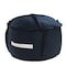 Homeroots 20in Blue Polyester Round Patchwork Indoor Outdoor Pouf Ottoman 517437 - alternate 4