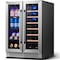 Yeego 24 in.Dual Zone 20-Bottles Wine and 60-Cans Beverage Cooler YG-WF24-23 - alternate 1