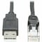 Eaton EATON USB-A To Rj45 Rollover Console Cable M/m, Cisco Compatible, 250 Kbps, 15 Ft. U009-015-RJ45-X - alternate 1