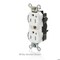 Leviton Straight Blade Receptacle, 5-15R, 15 A, 125V AC, Flush Mount, Self-Grounded M5262-2S - alternate 3