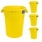 Magnum Tool 32 Gallon Trash Can, High-Vis Yellow, Construction Grade, Heavy Duty Plastic (4 Pack) CMTC-C000-32Y04 - alternate 1
