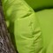 Leisuremod Beige Wicker Hanging Egg Swing Chair with Light Green Cushions ESCBG-40LG - alternate 7