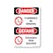Signmission OSHA Danger Sign, Flammable No Smoking Bilingual, 18in X 12in Rigid Plastic, OS-DS-P-1218-VG-1824 OS-DS-P-1218-VG-1824 - alternate 1