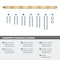 Amerock St. Vincent 12 inch 305mm Center-to-Center Champagne Bronze Appliance Pull BP55502CZ - alternate 2