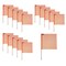 Mytee Products 18in x 18in Orange Jersey Mesh Safety Flags for Trucks with Dowel, 16PK JMF-ORANGEx16 - alternate 1
