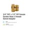 Proline Series Brass 3/4-in FHT x 1/2-in FIP Swivel Adapter GH-660B - alternate 4