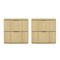 Manhattan Comfort Clive 22in Nightstand in Natural and Gold (2-Drawer) NS1560-1 - alternate 6