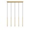 Z-Lite Forest 5 Light Linear Chandelier, Modern Gold, 42 In W 919MP24-5L-MGLD-LED - alternate 5