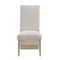 Homeroots Set of Two Beige and Natural Upholstered Fabric Dining Side Chairs 642281 - alternate 1