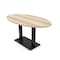 Skutchi Designs Oval Conference Table With Power Unit, 36 in W, 60 in L, Brown HAR-OVL-36X60-DOU.BK-K525-NA - alternate 1