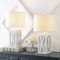 Jonathan Y Stewart 21.5" Farmhouse Wood LED Table Lamp, White, 2PK JYL1062B-SET2 - alternate 6