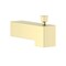 Kibi Cube Wall Mounted 1/2 in Slip-On Tub Spout with Diverter, Brushed Gold TS103BG - alternate 1