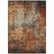 Homeroots 3' X 5' Copper Terra Cotta And Black Abstract Washable Indoor Outdoor Area Rug 606098 - alternate 6