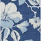 Homeroots 10' X 14' Navy Blue Denim Blue And Ivory Floral Washable Indoor Outdoor Area Rug 589559 - alternate 5
