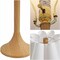 Jonathan Y Abel 25.5" Modern Coastal Pleated Shade Faux Wood Column LED Table Lamp, Brown Wood Finish, 2PK JYL5401A-SET2 - alternate 8