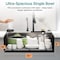 Serenelife Stainless Steel Kitchen Sink Black, Modern and Highly Durable Kitchen Sinks Includes Water Purifier SL7546BK - alternate 4