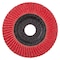 Pferd 4-1/2'' x 5/8-11 Thd. POLIFAN Flap Disc - CO-FREEZE SG INOX, Ceramic oxide, 36 Grit, Flat 61082 - alternate 2