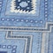 Homeroots 9' X 12' Blue Gray And Ivory Tribal Washable Indoor Outdoor Area Rug 598104 - alternate 8
