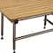 Homeroots 18" X 48" Brown Teak Rectangular Shower Bench 549370 - alternate 6