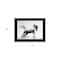 Homeroots Running White Stallion 2 Black Framed Print Wall Art 405085 - alternate 3