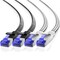 Maximm 8ft Cat7 Shielded Ethernet Cable 10Gbps 600MHz, 2PK, Black/White, 2PK C7F-8FT-2PK-BWBRD - alternate 1