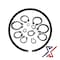 X1 Tools 5/16" Black-Phosphate Coated Steel External Retaining Ring / Snap Ring, 25 Rings, 25PK X1E-CON-SNA-EXT-1030x25 - alternate 1