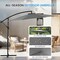 Simple Deluxe 9.8ft Offset Umbrella Cantilever Patio Hanging Umbrella Outdoor Market Umbrella with Crank and Cros 3A88LGBRLAOFFSET10GRYV2 - alternate 5