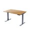 Homeroots 48" Adjustable Brown and Gray Stainless Steel Computer Desk 397741 - alternate 5