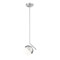 Z-Lite Realm Sphere 1 Light Pendant, Brushed Nickel/Matte Opal, 8.5 In W x 8.75 In H 7517P7-BN - alternate 3