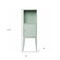 Homeroots Pale Green Crosshatch Accent Storage Cabinet 401690 - alternate 6