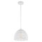 Jonathan Y Campana 10.25" 1-Light Bohemian Modern Woven Rope/Iron LED Pendant, White JYL6513A - alternate 8