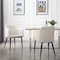 Homeroots Set of Two 23" Off White and Black Upholstered Arm Chair 526462 - alternate 3
