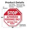 Signmission Stop Authorized Personnel Only Beyo, 10 inch X 10 inch, Plastic Sign, 2PK OC-P-2PACK-10-179 - alternate 7