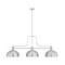 Z-Lite Melange Brushed Nickel 3 Light Billiard 725-3BN-D13BN - alternate 1