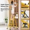 Wrightmaster 4.9 ft. Carbon Steel Lightweight Step Ladder, 9 ft. Reach w/ Non-Marring Feet 300 lb. Capacity ZoroYGHS4B - alternate 7