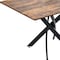 Homeroots 47" Brown and Black Wood and Metal Cross Leg Base Dining Table 602332 - alternate 5