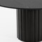 Homeroots 60" Black Solid Wood Pedestal Base Round Top Dining Table 721034 - alternate 6