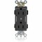 Leviton Straight Blade Receptacle, 5-15R, 15 A, 125V AC, Flush Mount, Self-Grounded M1626-2SE - alternate 1