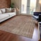 Homeroots 3' X 5' Brown And Beige Medallion Washable Indoor Outdoor Area Rug 616418 - alternate 7