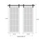 Sartodoors Sturdy Double Barn Door with Clear Glass 12 lites, Felicia 3355 Matte White, 13FT Rail Hangers Hea FELICIA3355DB-S-WS-4884 - alternate 6