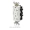 Leviton Straight Blade Receptacle, 5-20R, 20 A, 125V AC, Flush Mount, Self-Grounded M1636-2S - alternate 3