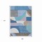 Homeroots 9' X 12' Sky Blue Teal Blue And Brown Geometric Washable Indoor Outdoor Area Rug 616746 - alternate 6