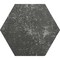 Apollo Tile 9x11 in. Textured Graphite Gray Porcelain Hexagon Wall and Floor Tile 8.07 sq ft/case, 16PK HEX88BORLAVA - alternate 5