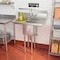Koolmore Compartment Stainless Steel NSF Commercial Kitchen Prep & Utility Sink with 2 Drainboards SA101410-10B3 - alternate 7