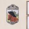 Homeroots 13" X 8" Gray Black And Brown Horse Welcome Resin Wall Decor 405121 - alternate 3
